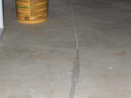 radon reduction crack sealing